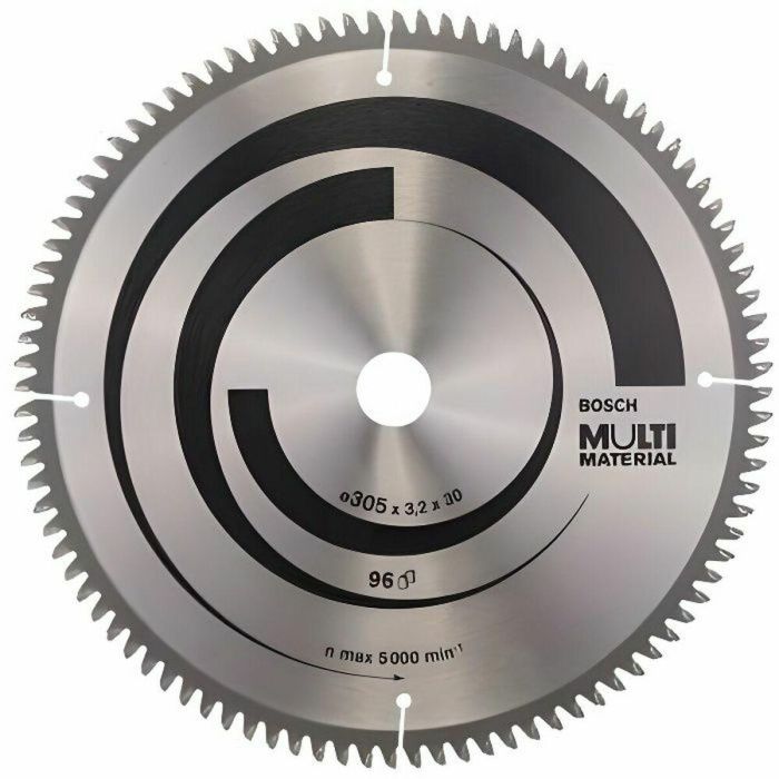 Bosch Professional Hoja de Sierra Circular de Carburo Multimaterial 305 x 30 x 3,2 mm (96 Dientes)