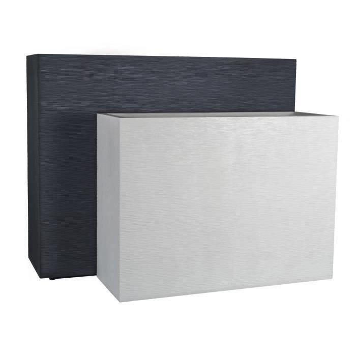 EDA PLASTIQUE Caja de flores Muret Loft Graphit - 46 L - 78.5 x 29.5 x 60 cm - Gris antracita 1