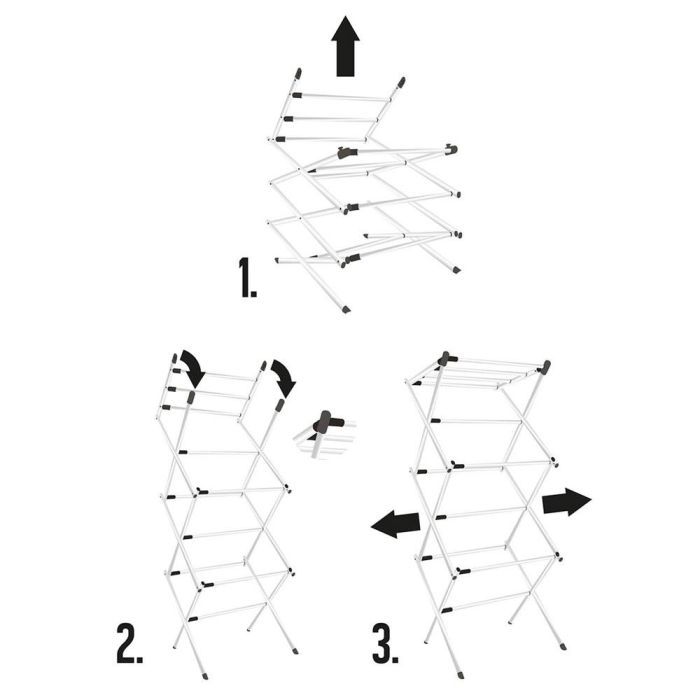 Je cherche une Idee Tendedero Acordeón Extensible Robusto de Tres Pisos con 8m de Superficie de Tendido 3 Je cherche une Idee Tendedero Acordeón Extensible Robusto de Tres Pisos con 8m de Superficie de Tendido 3