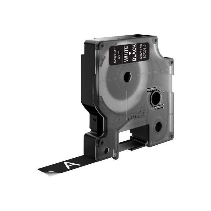 Dymo Cinta De Transferencia Termica D1 45021.Etiquetas Estándar Blanco Sobre Negro De 12 mmx7M. Poliester Autoadhesiva. Dymo Cinta De Transferencia Termica D1 45021.Etiquetas Estándar Blanco Sobre Negro De 12 mmx7M. Poliester Autoadhesiva.