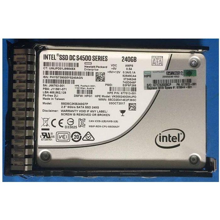 Hewlett Packard Enterprise 240GB SATA 6G SFF RI DS SC SSD - Disco de Estado Sólido