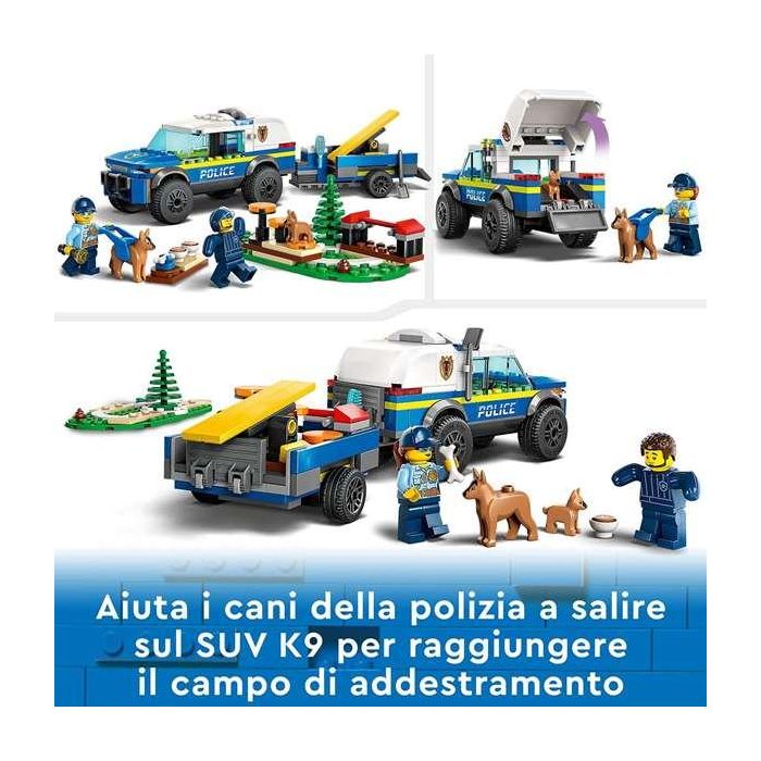 Lego Juego de Construcción City Entrenamiento Móvil Perros Policía 197 piezas, +5 años 9