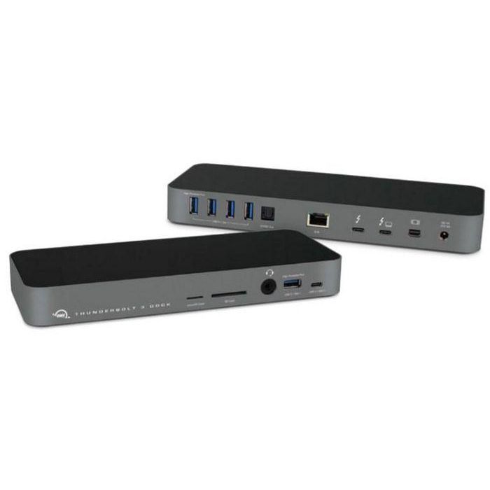 OWC Thunderbolt 3 Dock 14 Puertos 85W Carga USB 3.1 Mini DP Ethernet Lector SD/microSD Audio Mac/PC Gris Espacial 0 OWC Thunderbolt 3 Dock 14 Puertos 85W Carga USB 3.1 Mini DP Ethernet Lector SD/microSD Audio Mac/PC Gris Espacial 0