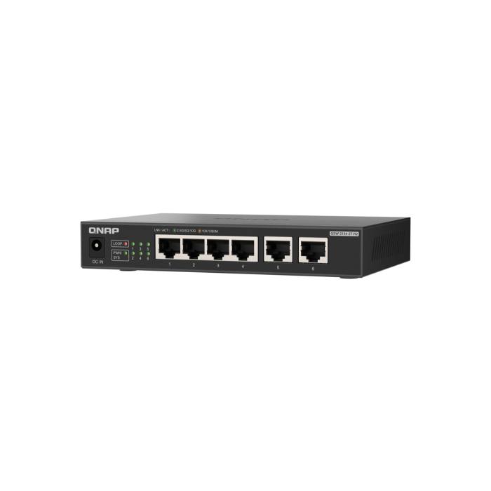 QNAP QSW-2104-2T-R2 switch No administrado 10G Ethernet (100/1000/10000) Escritorio Negro 3