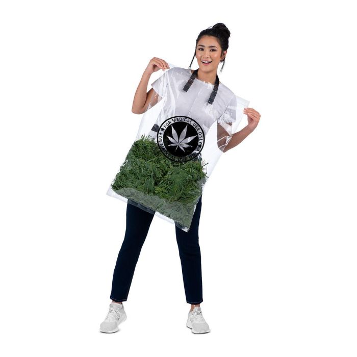 Disfraz bolsa de hierba bolsa con correas y espumillón talla one size adult 6 Disfraz bolsa de hierba bolsa con correas y espumillón talla one size adult 6