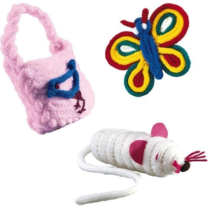Ses Creative Tricotin para Tejer Lana y Hilos - Kit Completo con Hilos de Varios Colores, Juguete Creativo para Manualidades y Desarrollo Infantil 1