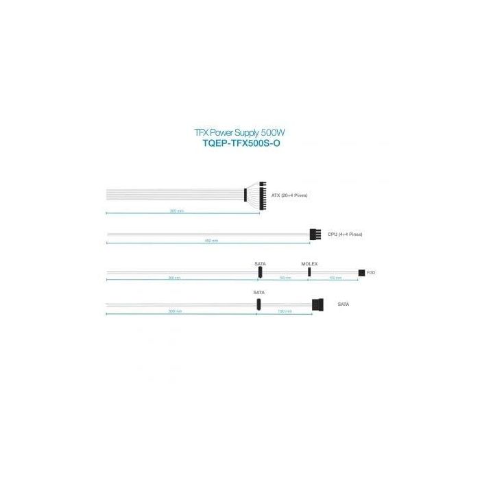 TOOQ FUENTE ALIMENTACION TFX TQEP-TFX500S-O 500W 3 TOOQ FUENTE ALIMENTACION TFX TQEP-TFX500S-O 500W 3