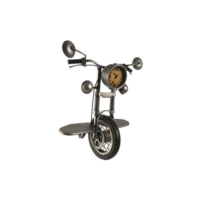 DKD Home Decor Reloj de Pared Loft Plateado Negro 60 x 30 x 78 cm 3