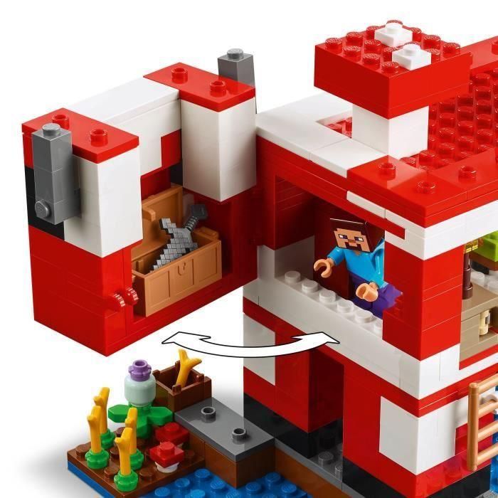 LEGO Minecraft 21270 La casa de los Mooshrooms: juego de construcción para niñas a partir de 8 años 3 LEGO Minecraft 21270 La casa de los Mooshrooms: juego de construcción para niñas a partir de 8 años 3
