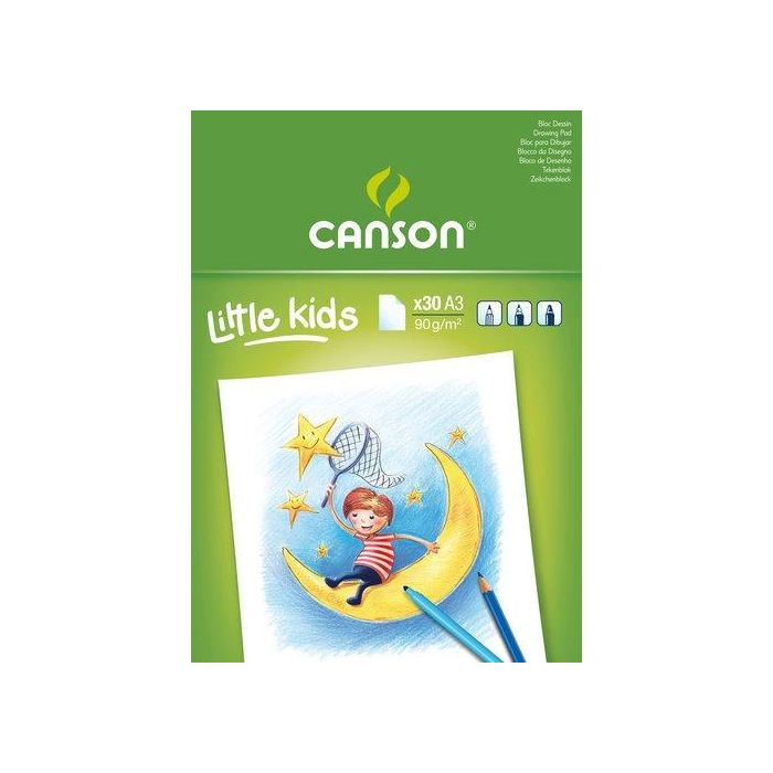 Canson Bloc de dibujo Art Craft para niños, 30 hojas A3 90 g/m², C400015586