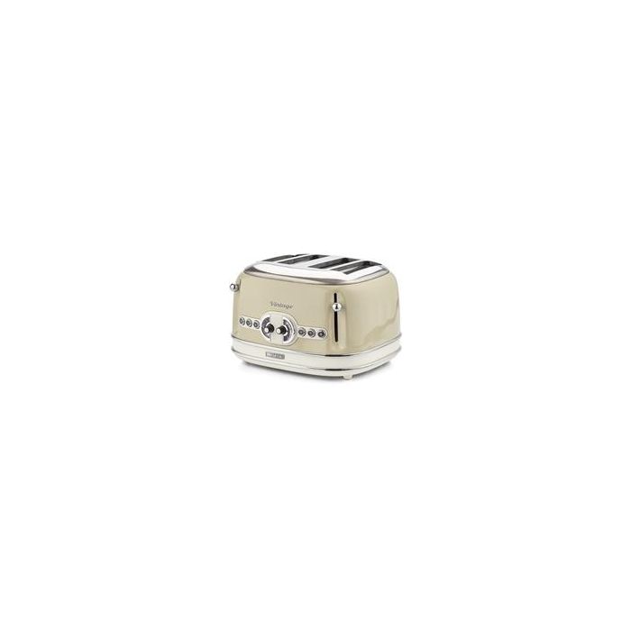 Ariete 156/03 Tostador de 4 ranuras con 6 niveles de tueste, función descongelar y recalentar, bandeja recogemigas extraíble, color beige Ariete 156/03 Tostador de 4 ranuras con 6 niveles de tueste, función descongelar y recalentar, bandeja recogemigas extraíble, color beige