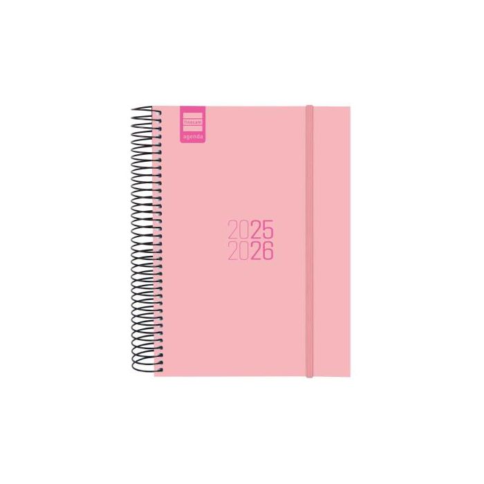 Finocam Agenda Para Estudiantes Espiral E10 - 155x212 mm, Rosa, Septiembre 2025-Agosto 2026 Finocam Agenda Para Estudiantes Espiral E10 - 155x212 mm, Rosa, Septiembre 2025-Agosto 2026