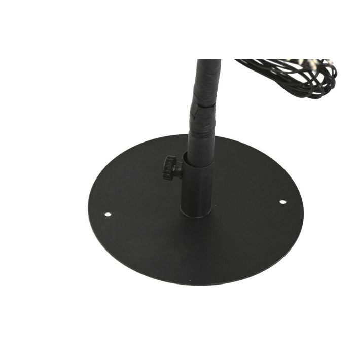 DKD Home Decor Árbol de Navidad Moderno Negro de Metal con Luces LED Cálidas 120 cm Alto x 40 cm Ancho x 40 cm Profundo 3