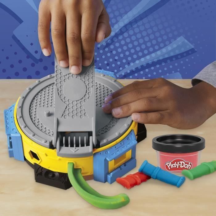 Play-Doh F9826 Marvel Hulk Aplasta y Moldea Set de Juego con figura flexible 12,7 cm, plastilina y accesorios - Edad +4 años 5