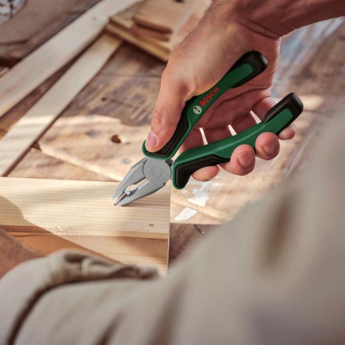 Bosch BOS4053423252255 Juego de 4 Alicates de Corte Diagonal Preciso y Duradero, Universal, Punta Larga y Agarre Múltiple 6