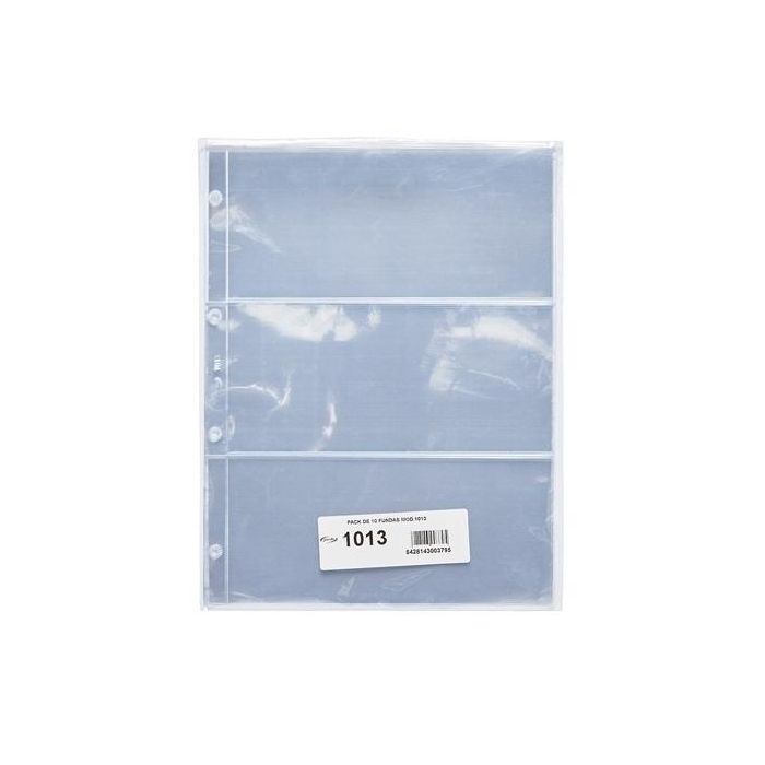 Funda Para Album De Coleccion Pardo 3 Dptos. (Set de 10)