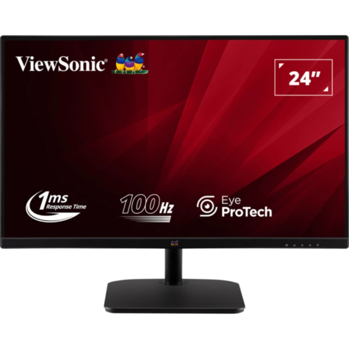 Viewsonic VA2432-MHD-3 Monitor de PC 61 cm (24") Full HD LED Negro 1920 x 1080 Pixeles IPS 1ms 100Hz