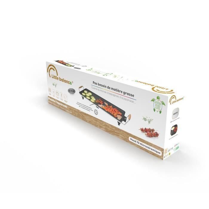 Plancha - LITTLE BALANCE - 8741 - Madera 70 - Mangos de madera - 1800 W - 70 cm 3 Plancha - LITTLE BALANCE - 8741 - Madera 70 - Mangos de madera - 1800 W - 70 cm 3