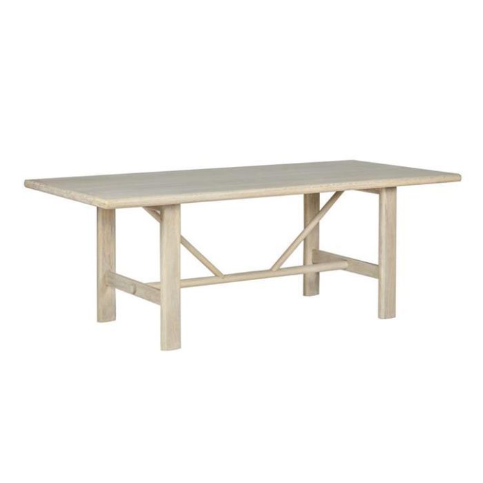 Mesa Comedor Moderno DKD Home Decor Blanco 96.5 x 76.2 x 213.4 cm