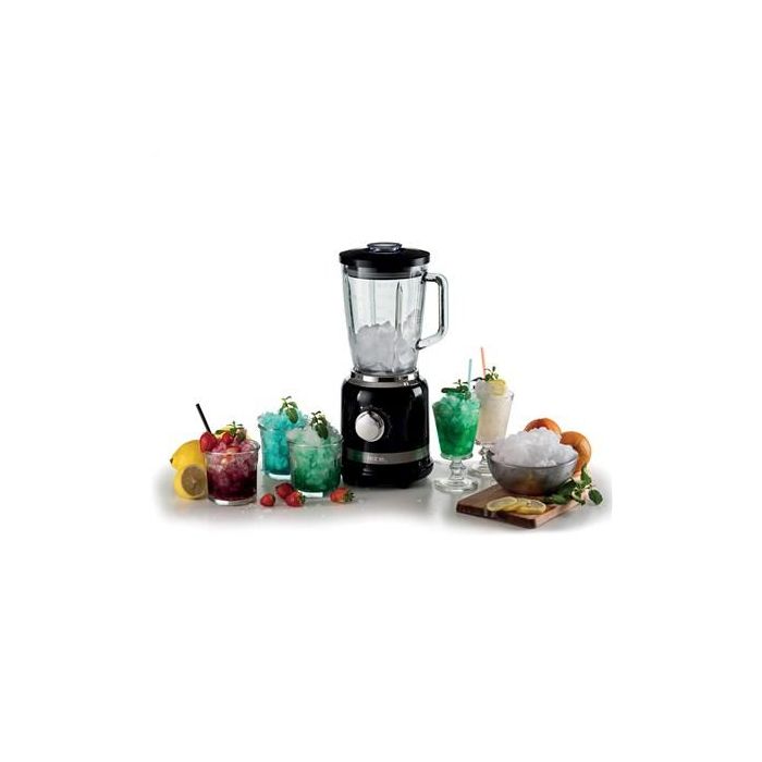 Ariete 585/02 Batidora de Vaso Moderna Negra con Vaso de Vidrio y 4 Cuchillas de Acero Inoxidable 5 Ariete 585/02 Batidora de Vaso Moderna Negra con Vaso de Vidrio y 4 Cuchillas de Acero Inoxidable 5