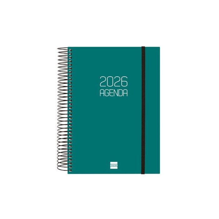 Finocam Agenda Espiral E10-155x212 mm 1Dp Tapa Pp Verde 2026