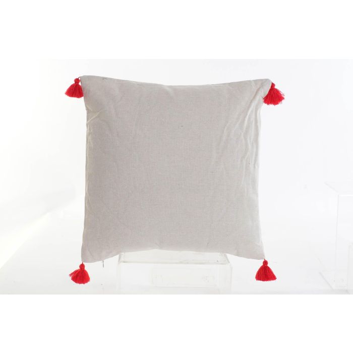 DKD Home Decor Cojín Boho Multicolor Pompón 45x45x10 cm Poliéster y Lino Pack 6 Unidades Cierre Cremallera Lavado Seco 2 DKD Home Decor Cojín Boho Multicolor Pompón 45x45x10 cm Poliéster y Lino Pack 6 Unidades Cierre Cremallera Lavado Seco 2