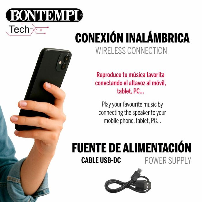 Altavoz con Micrófono Karaoke Bontempi 4