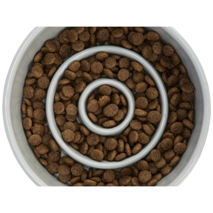 Comedero para Perro Trixie Slow Feeding Azul Gris Ø 17 cm 900 ml 4