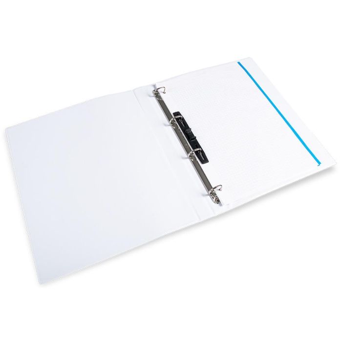 Carpeta Canguro 4 Anillas Mixtas 16 mm Liderpapel A4 Plastico Blanca 7