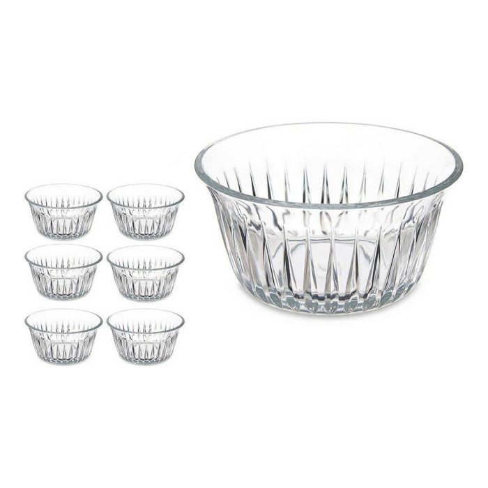 Set de Cuencos Pasabahce Frezya Transparente Vidrio 175 ml 1 Set de Cuencos Pasabahce Frezya Transparente Vidrio 175 ml 1