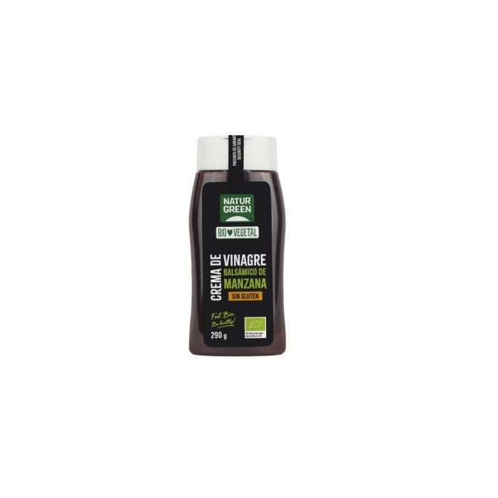 NATURGREEN Crema de Vinagre Balsámico de Manzana 290g Bio Sin Gluten - Producto Vegano