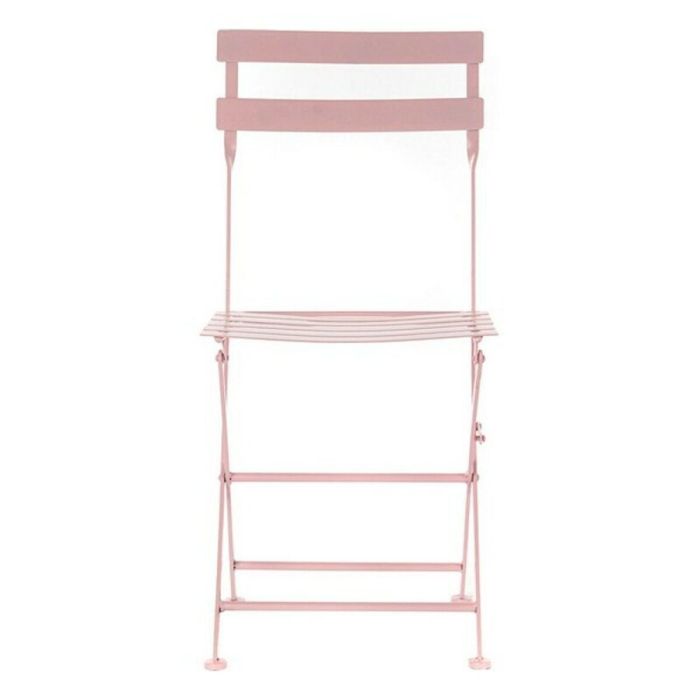 Conjunto de Mesa con 2 Sillas DKD Home Decor MB-177410 Rosa 60 x 60 x 75 cm (3 pcs) 4 Conjunto de Mesa con 2 Sillas DKD Home Decor MB-177410 Rosa 60 x 60 x 75 cm (3 pcs) 4