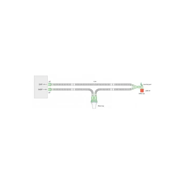 Circuito Respiratorio Flextube 15 mm-1,6M 1Ud