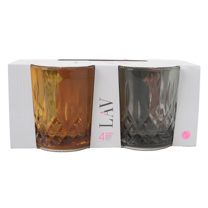 Set de 4 Vasos 330 cc Colores - LAV (6 Cajas) 1