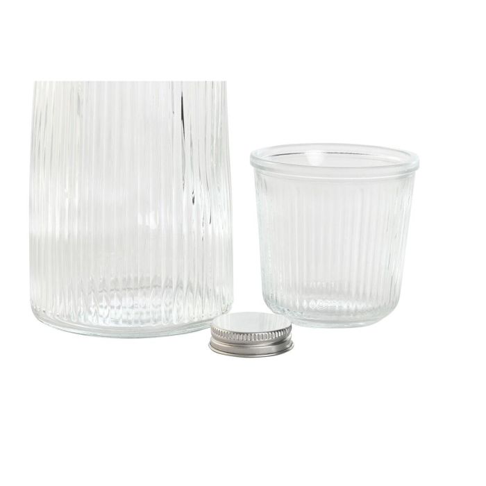 Botella Basicos DKD Home Decor Transparente 10.3 x 26 x 10.3 cm Set de 2 2