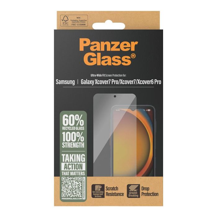 PanzerGlass Protector de Pantalla para Samsung Galaxy XCover7 Pro, XCover7, XCover6 Pro - Resistente a Rayones y Golpes 2