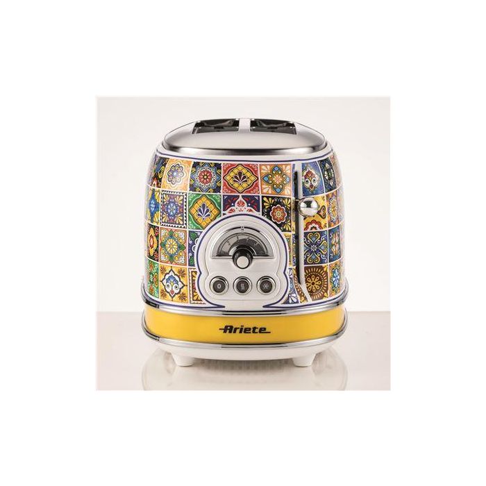 Ariete Tostador 2 Ranuras Positano - 6 Niveles de Tueste, Función Descongelar y Recalentar, Bandeja Recogemigas Extraíble - Modelo 1 Ariete Tostador 2 Ranuras Positano - 6 Niveles de Tueste, Función Descongelar y Recalentar, Bandeja Recogemigas Extraíble - Modelo 1