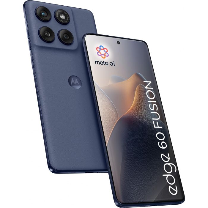 Motorola edge 60 fusion 5G Smartphone Android 15, P-OLED 6.67" Super HD 120Hz, Cámara 50MP Sony LYTIA OIS, 8GB RAM 256GB, Batería 5200mAh TurboPower 68W, Gris IP68