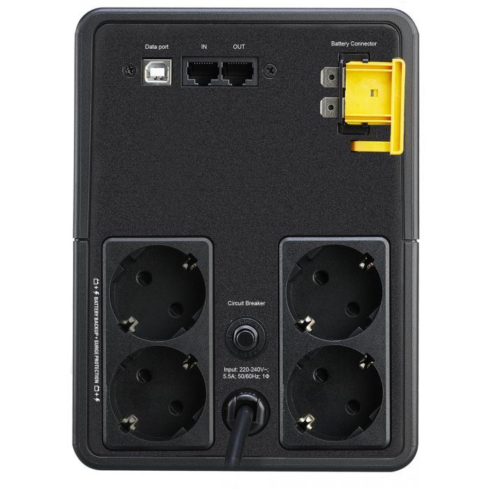 APC BX1200MI-GR UPS Línea Interactiva 1.2kVA 650W 4 Salidas AC Tipo F, Negro 1 APC BX1200MI-GR UPS Línea Interactiva 1.2kVA 650W 4 Salidas AC Tipo F, Negro 1