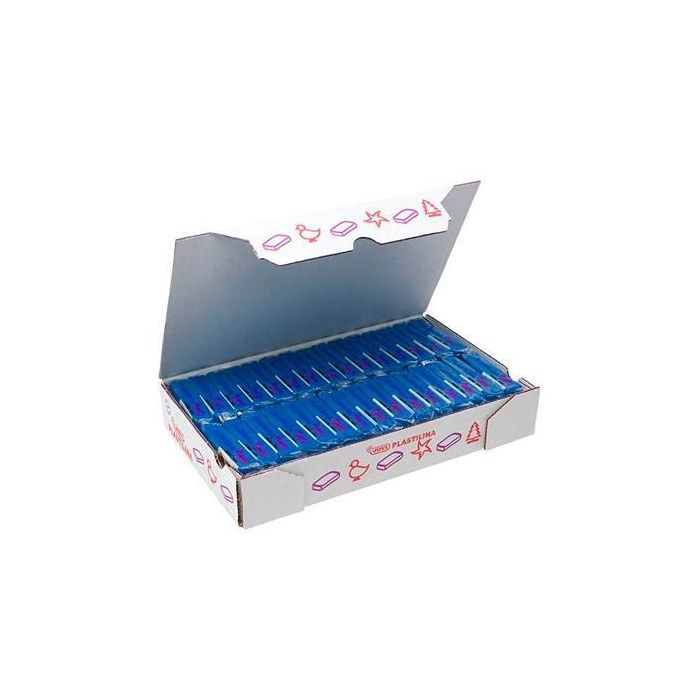 Jovi Plastilina School Pastilla 50 gr Azul Oscuro Caja 30 Ud