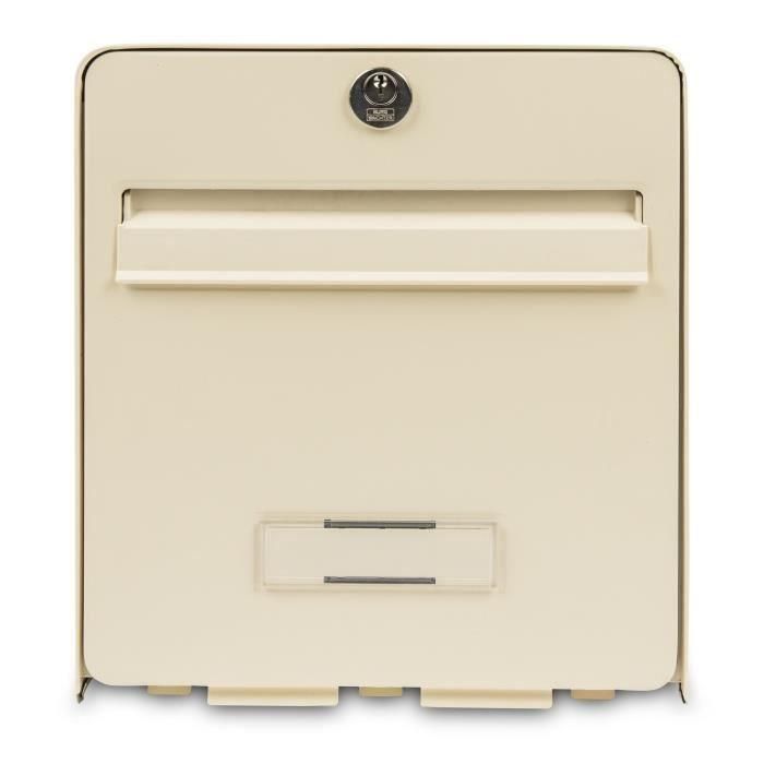 BURG WACHTER Buzón de favor en acero galvanizado - 1 puerta - Beige