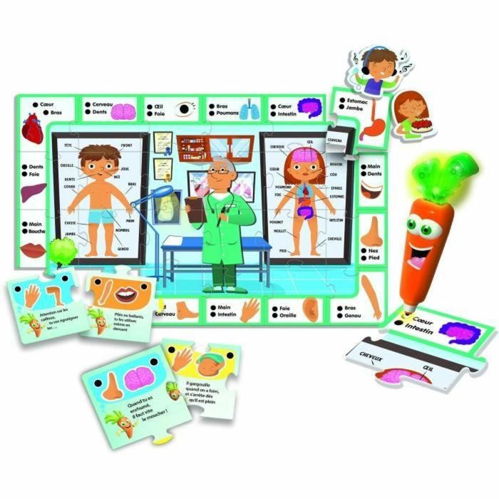 Lisciani Giochi LIS8008324093069 Carotina va al médico Juego de Aprendizaje Descubre el Cuerpo Humano 1
