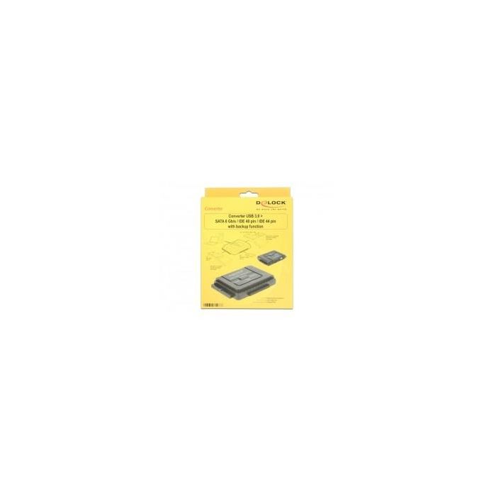DELOCK Konverter USB 3.0 zu SATA 6 Gb/s / IDE 40 Pin / IDE 44 Pin mit Backup Funktion 1
