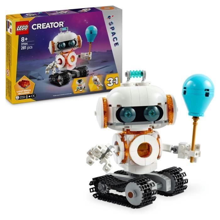 LEGO 31164 Set de Construcción Robot Espacial 3 en 1 para Niños y Niñas +8 Años de la Serie Creator
