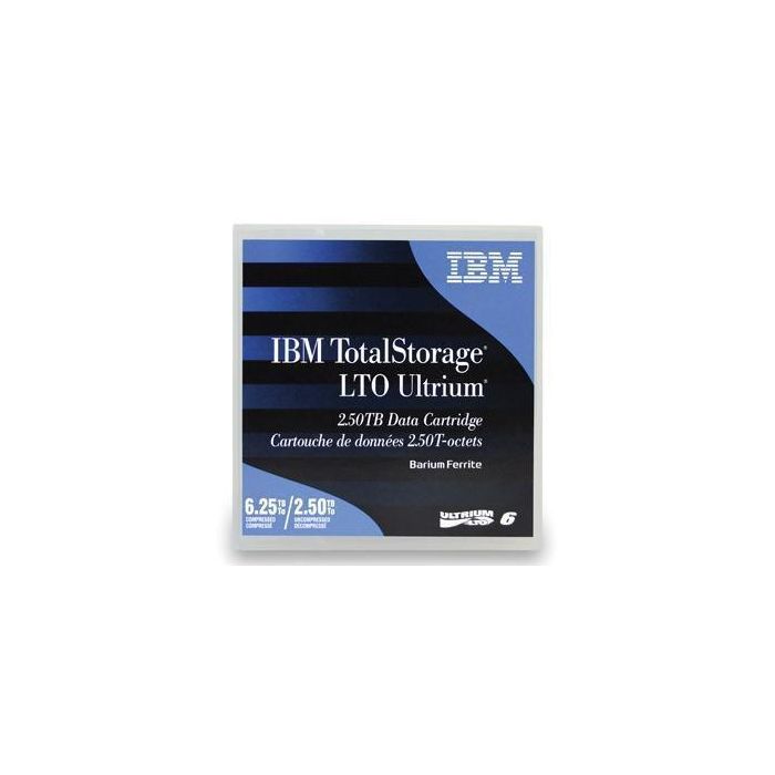 IBM LTO Ultrium 6 Cartucho de Datos - Capacidad 2.5 TB Nativo / 6.25 TB Comprimido para Respaldo y Almacenamiento