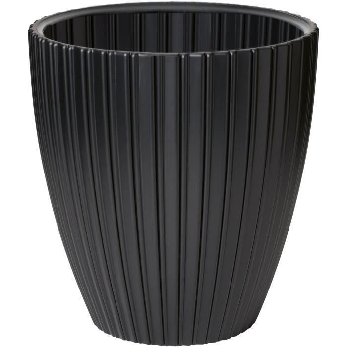 Garden Id GAR5410527161828 Maceta Fancy para Jardín, Balcón e Interior - 40 x 42 cm - Color Negro
