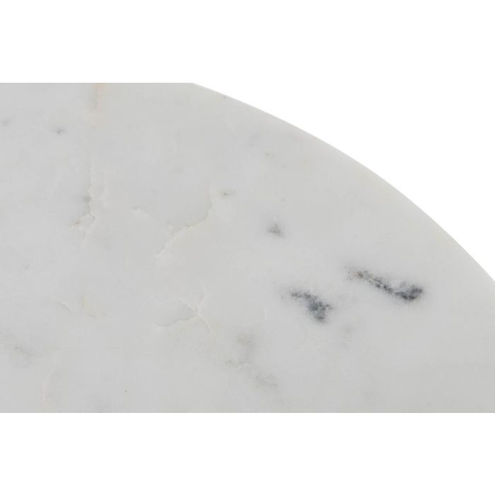 DKD Home Decor Mesita Auxiliar 40 x 50 x 40 cm Mármol Metal 2