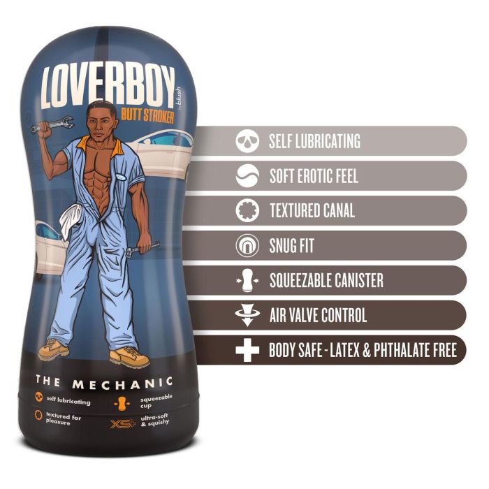 Masturbador Masculino Blush Loverboy Marrón 2 Masturbador Masculino Blush Loverboy Marrón 2
