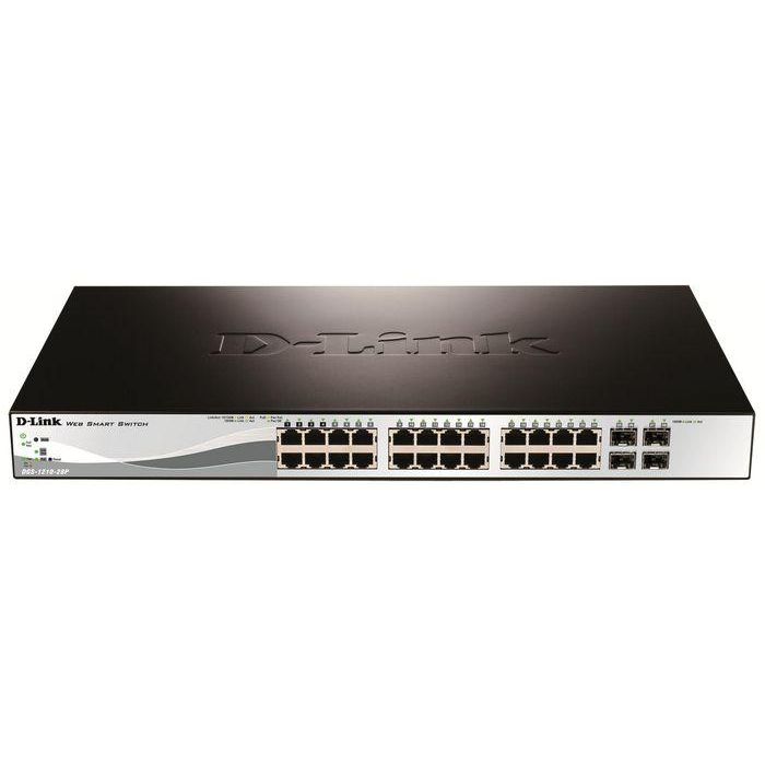 Switch D-Link DGS-1210-28P 28 Puertos RJ45/ 10/100/1000/ SFT/ PoE Switch D-Link DGS-1210-28P 28 Puertos RJ45/ 10/100/1000/ SFT/ PoE