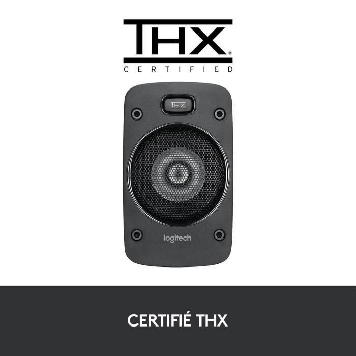 Logitech 980-000468 Z906 Sistema de Altavoces 5.1 THX 500W RMS para PC y Home Cinema, Sonido Envolvente Potente 3